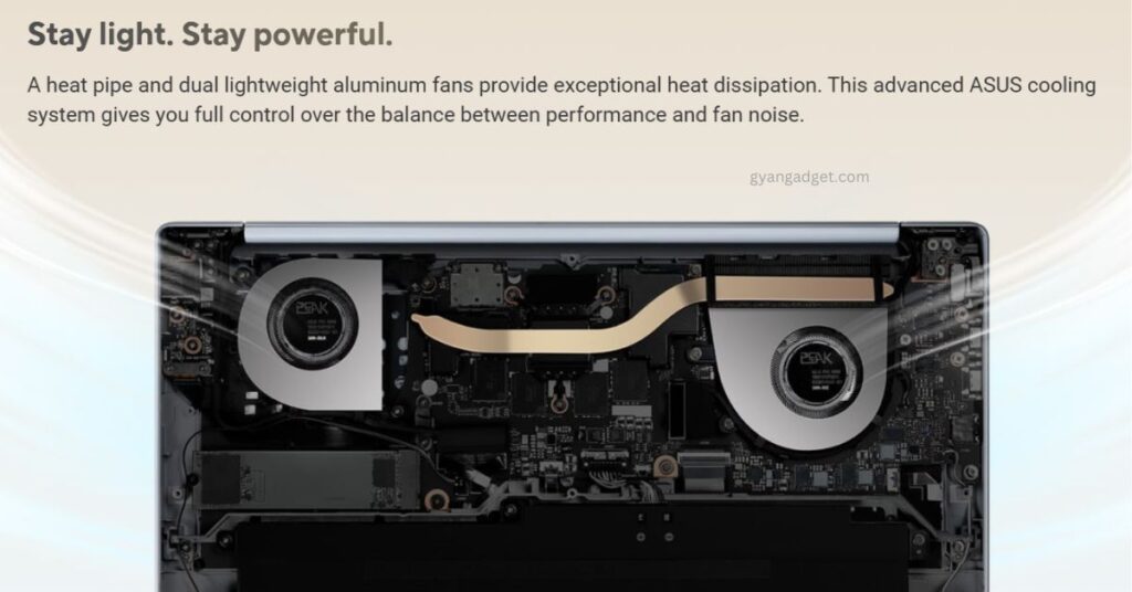 Asus Zenbook A14 Cooling System