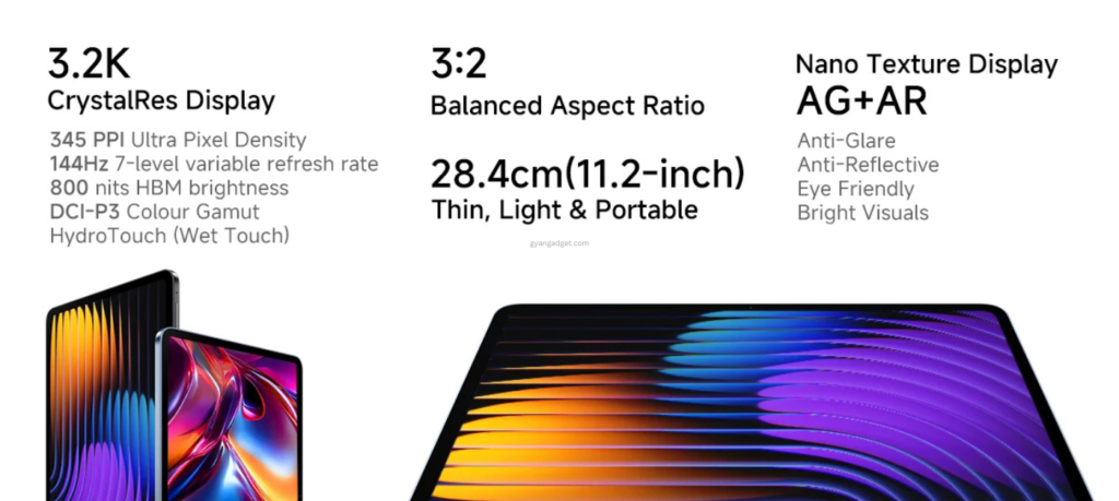 Xiaomi Pad 7 Display